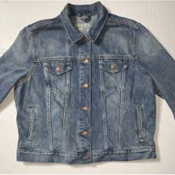 Gap 1969 Denim Jacket Women Classic Jean Jacket 100% Cotton Blue Wash size med - Picture 3 of 6